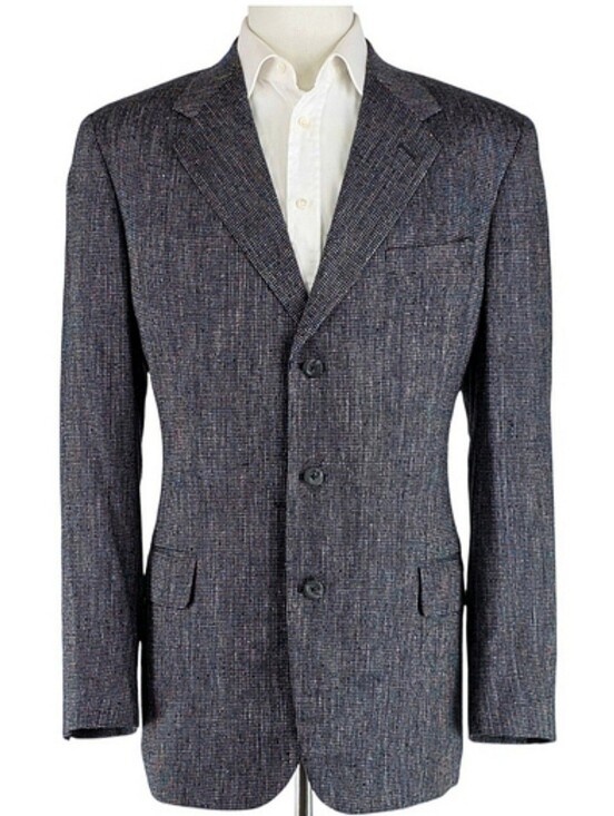 H.Freeman Other - Americana Heritage H. Freeman & Son Wool Tweed Blazer Men 46R Navy Gray Textured